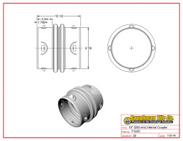 10" (250 mm) Internal Coupler