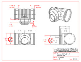 Rework of 10" x 8" x 6" Reducing Tee