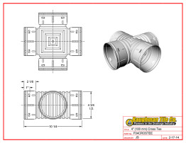 4" (100 mm) Cross Tee