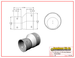 4" (100 mm) x 3" (75 mm) Reducer