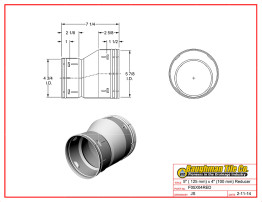 5" (125 mm) x 4" (100 mm) Reducer