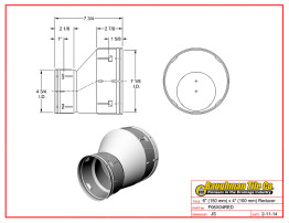 6" (150 mm) x 4" (100 mm) Reducer