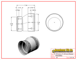 6" (150 mm) x 5" (125 mm) Reducer