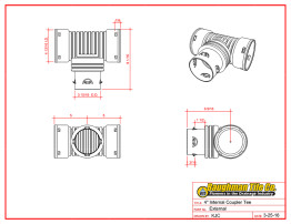 4" (100 mm) Internal Coupler Tee