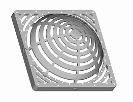 Atrium Grate Rounded