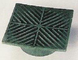 Square Green Grate