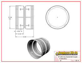 10" (250 mm) Double Bell Coupler