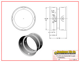 15" (375 mm) Double Bell Coupler