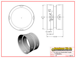 18" (450 mm) Double Bell Coupler