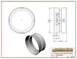 24" (600 mm) Double Bell Coupler