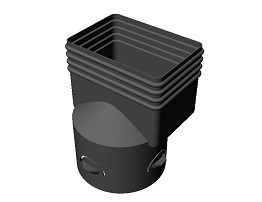 4 x 6 x 6" Downspout Adapter