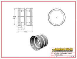 6" (150 mm) Double Bell Coupler