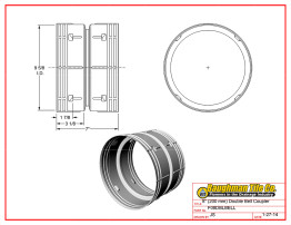 8" (200 mm) Double Bell Coupler