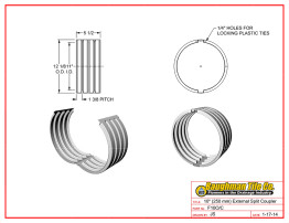 10" (250 mm) External Split Coupler