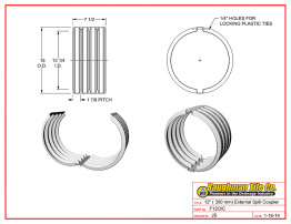 12" (300 mm) External Split Coupler