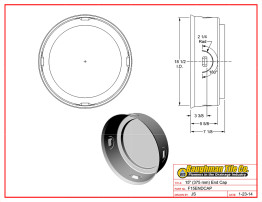 15" (375 mm) End Cap