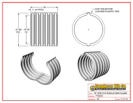 18" (450 mm) External Split Coupler