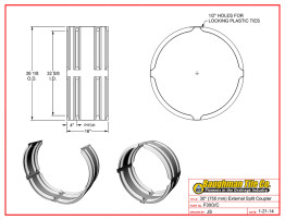 30" (750 mm) External Split Coupler