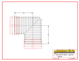 Dual Wall 90° Elbow - Plain End External