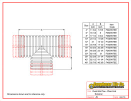 Dual Wall Tee - Plain End External