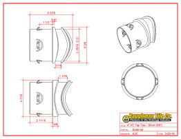 4" I/C Tap Tee - Short (6/8")