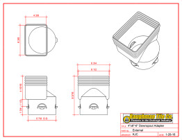 4 x 6 x 6 Downspout Adapter